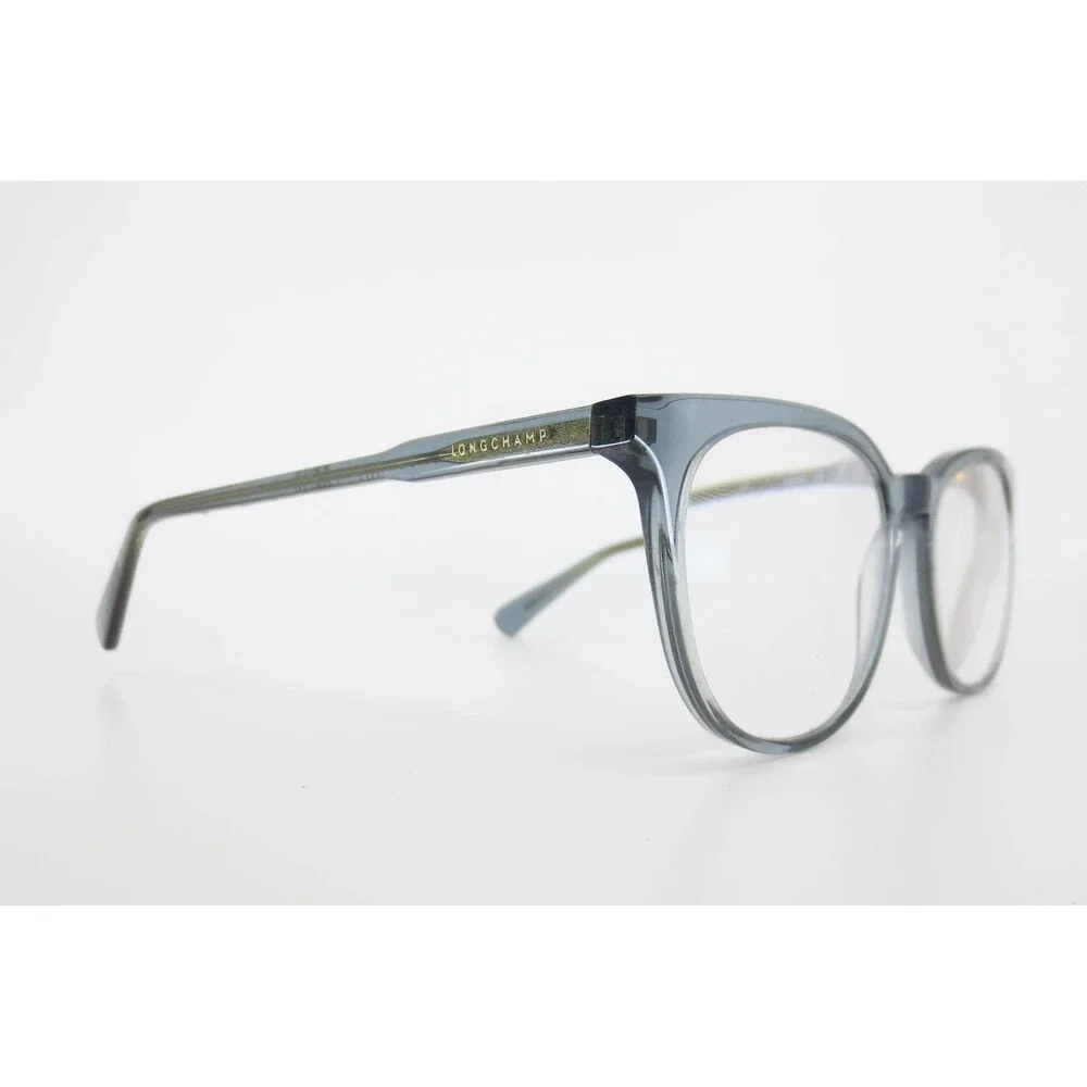Longchamp LO2693 400 Grey Transparent Cat Eye Eyeglasses Frames 51-17-140 Womens